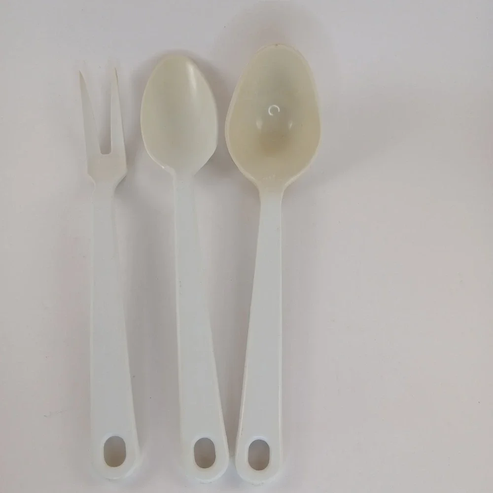 Vintage Utensils Taylor Made Lot Of 3 Serving Spoons‎ Fork